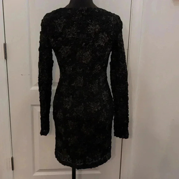 Mark & James by Badgley Mischka Womens Smock Lace Ruched Sheath Dress - Picture 2 of 10